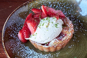 fresh strawberry tart